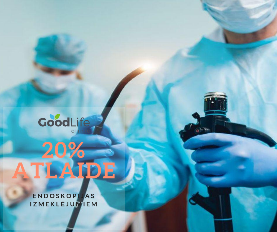Dāvana no Good Life Clinic- 20% atlaide endoskopijas izmeklējumiem līdz gada beigām!